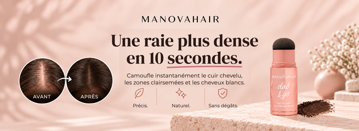 Correcteur Manovahair : une raie plus dense en 10 secondes